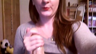 Redhead Mistress Teases and Humiliates Her Slave